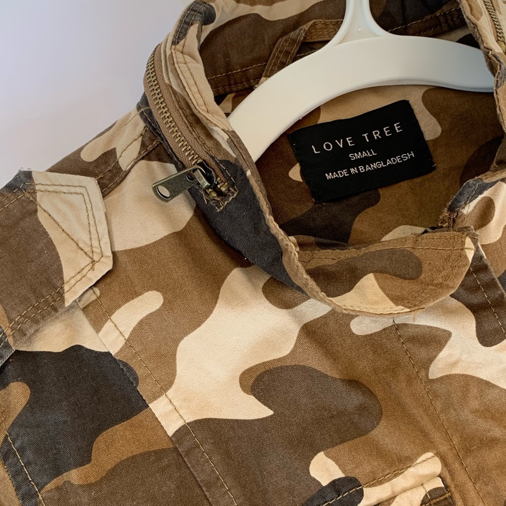 Love Tree Camo Anorak Jacket Small - Picture 12 of 13